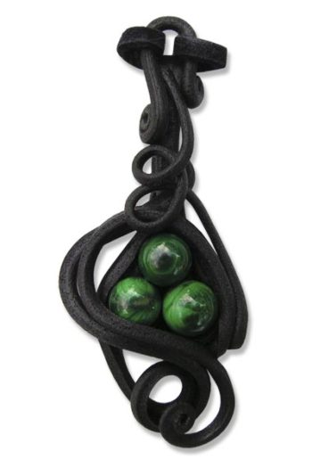 Anhänger mit Malachit (Perlen)